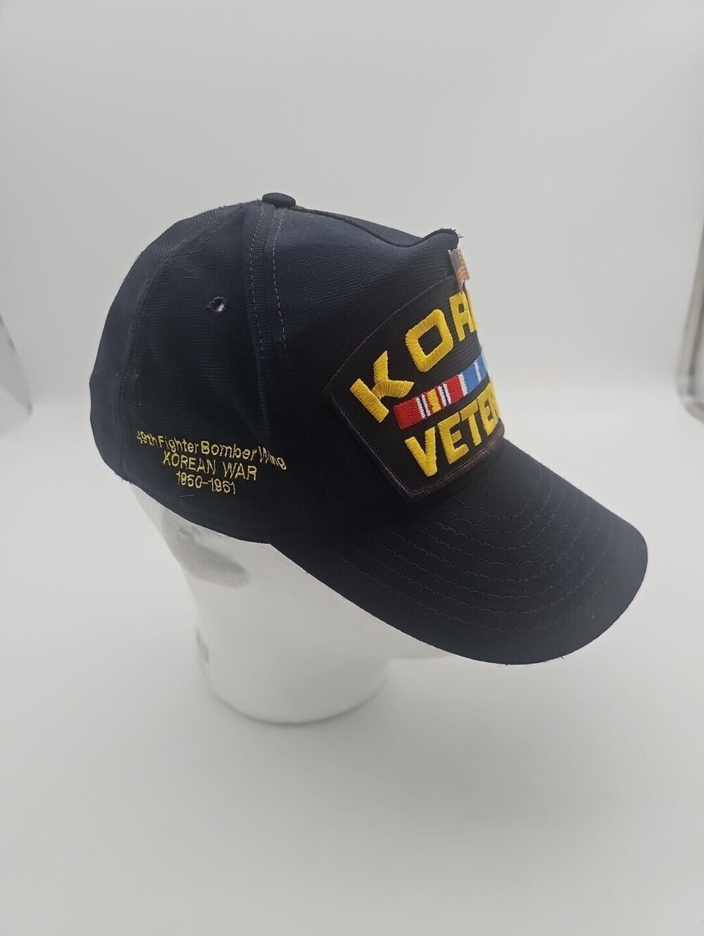 Vintage Korea Veteran Hat Cap Military Snapback Korean War Cap Edward  Tubbs Nam